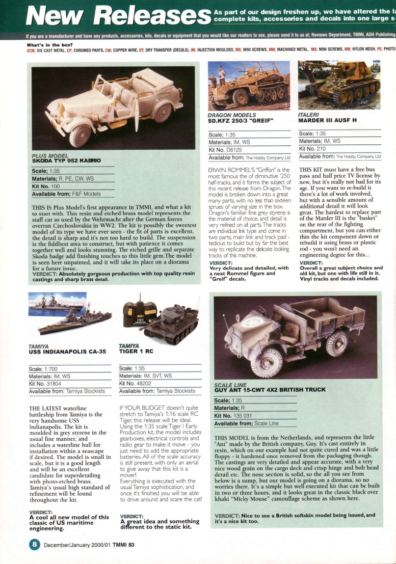 Tamiya Model Magazine 083 (2000-12)